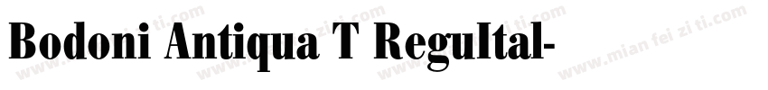 Bodoni Antiqua T ReguItal字体转换